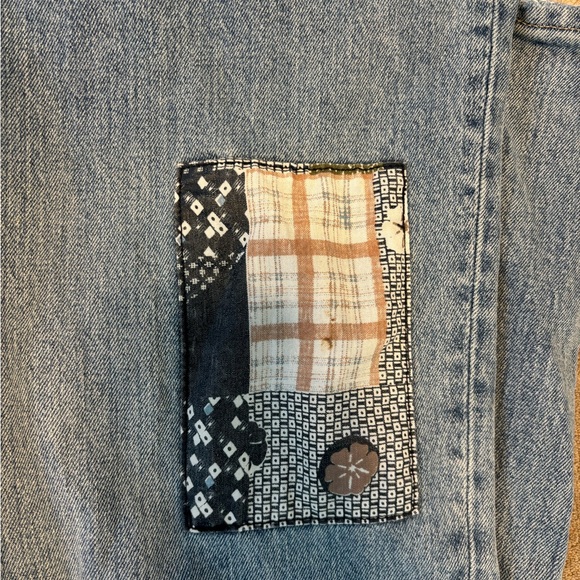 Patchwork Light Blue Jeans - Picture 8 of 8